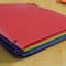 JAM Paper 9.5" x 11.5" Assorted Primary Colors Plastic 2 Pocket School POP Folders, 6ct.